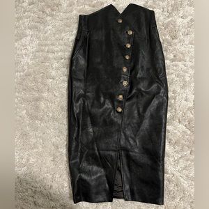 Bardot Black Tie Waist Skirt